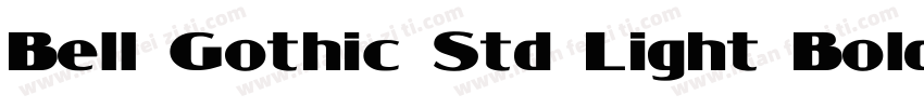 Bell Gothic Std Light Bold字体转换